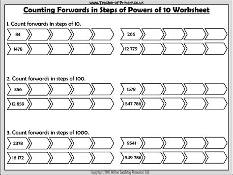 Counting Forwards And Backwards In Powers Of 10 Counting Backwards From 10 Worksheet - Counting Backwards From 10 Worksheet