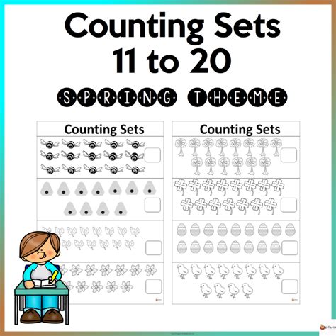 Counting Sets 11 To 20 Worksheets Food Theme Counting Sets Worksheet - Counting Sets Worksheet