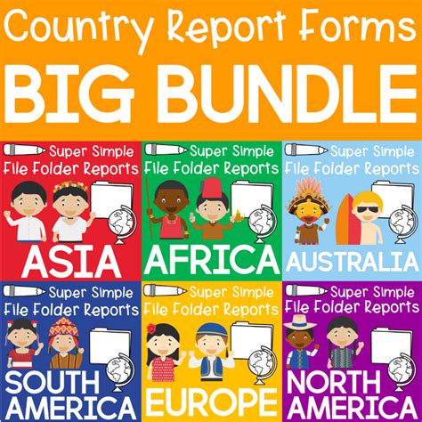 Country Report Forms Big Bundle 75 Countries By Country Report Worksheet - Country Report Worksheet