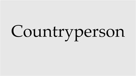 countryperson - Wiktionary