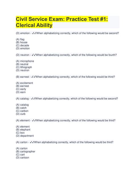 County Clerk Practice Test