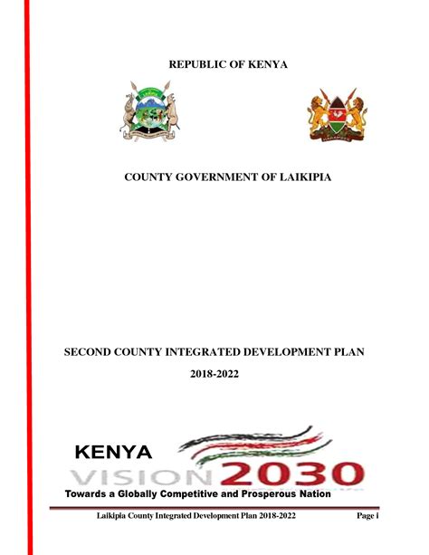 County Integrated Development Plan Laikipia