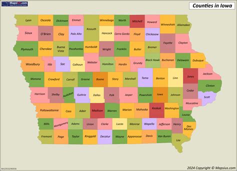 county map iowa