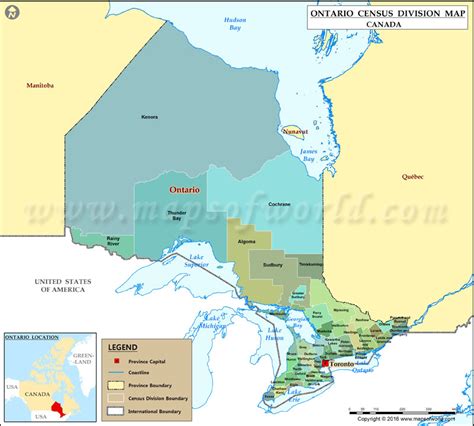 County Map Of Ontario