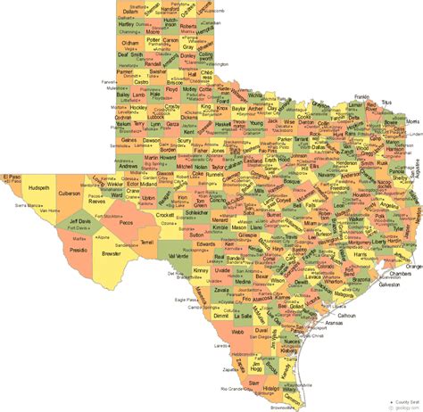 county map texas