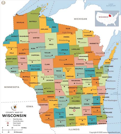 county map wisconsin