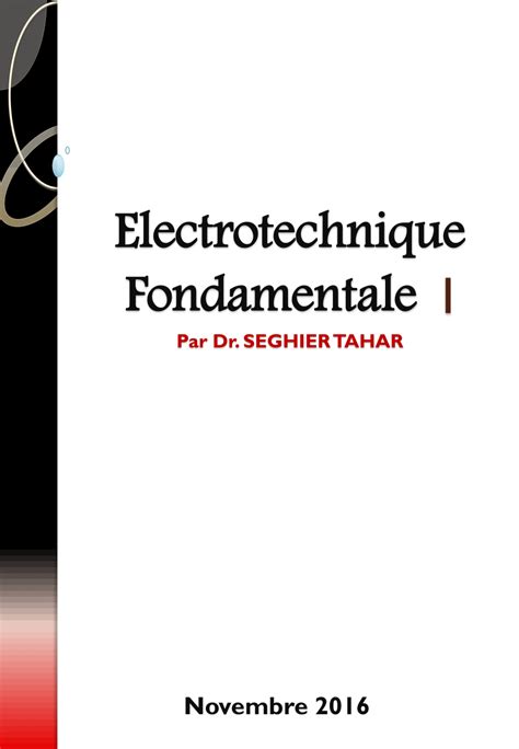 cours electrotechnique fondamentale pdf