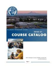 Course Catalog Bellarmine