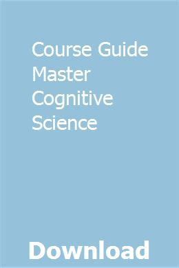 Full Download Course Guide Master Cognitive Science 
