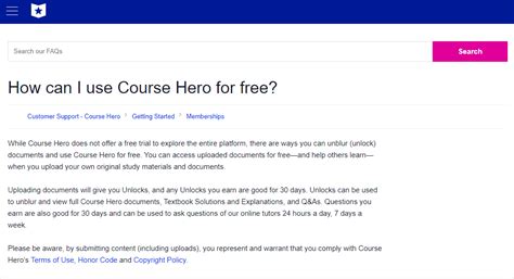 Coursehero Free Trial