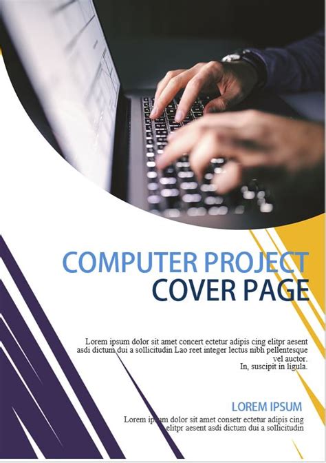 Cover Page For Computer