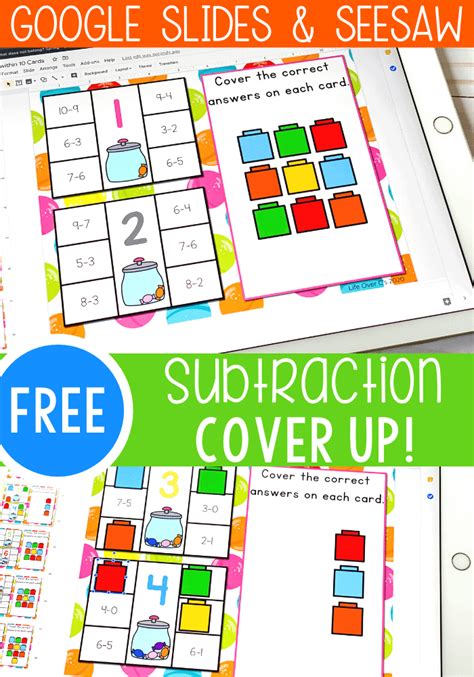 Cover Up Subtraction Activities For Kindergarten I Teach Introduction To Subtraction Kindergarten - Introduction To Subtraction Kindergarten