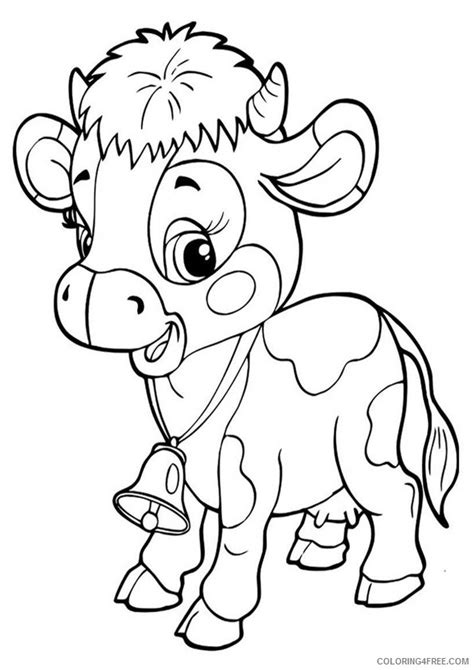 Cow Coloring Pages Coloring4free Com Coloring Pages Of Cows - Coloring Pages Of Cows