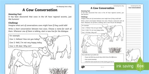 Cow Conversations Worksheet Worksheet Teacher Made Twinkl Hopping Cows 9th Grade Worksheet - Hopping Cows 9th Grade Worksheet