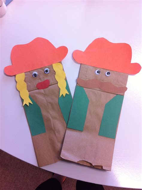 Read Cowboy Paper Bag Puppet Template 