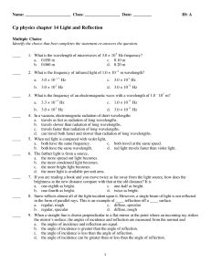 Download Cp Physics Web Review Chapter14 Light 