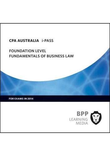 Read Cpa Fundamentals Of Business Law Ipass 