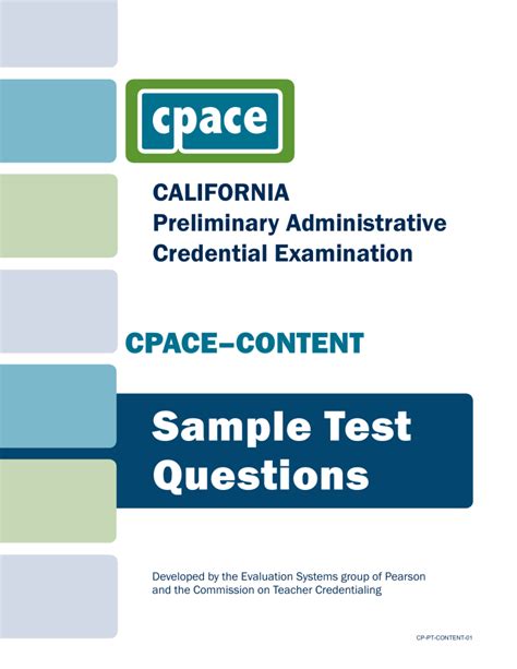 Read Cpace Sample Test Questions 