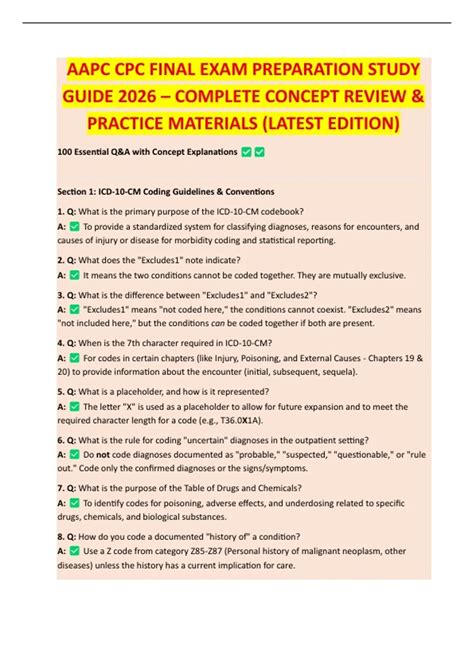 Cpc Study Guide