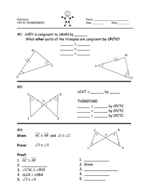 Cpctc Worksheets Lesson Worksheets Cpctc Proofs Worksheet With Answers - Cpctc Proofs Worksheet With Answers