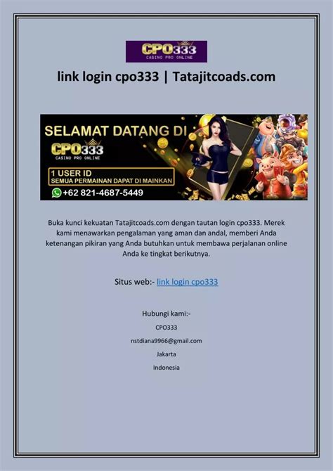 CPO333 LOGIN - cpo333 login Bandar Togel Online Terbaik & Resmi