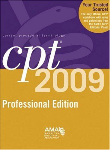 Cpt 2009 Professional Edition Current Procedural Terminology