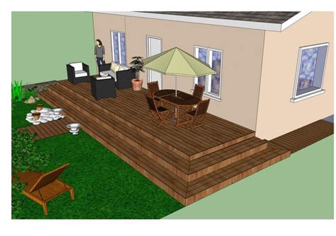 Créer Sa Terrasse En 3d   Implantation Terrassement Autoconstruction Construire Sa - Créer Sa Terrasse En 3d