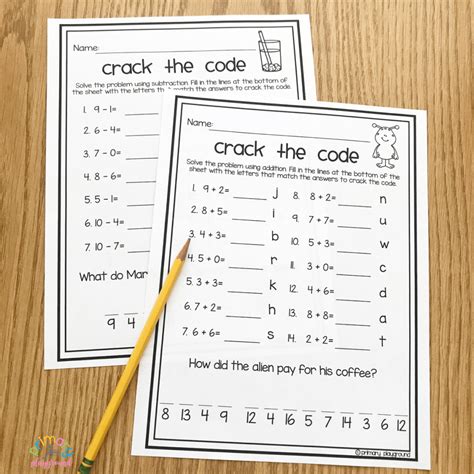 Crack The Code Math Worksheet For Kindergarten Kindergarten Math One More Worksheet - Kindergarten Math One More Worksheet