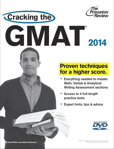 Cracking The Gmat With 4 Practice Tests Dvd 2014 Edition Graduate School Test Preparation