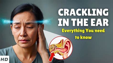 crackling in ear when lying down