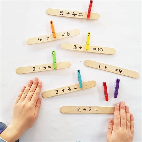 Craft Stick Maths Ofamily Learning Together 10 Sticks Math - 10 Sticks Math