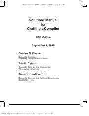 Download Crafting A Compiler Solution Manual 