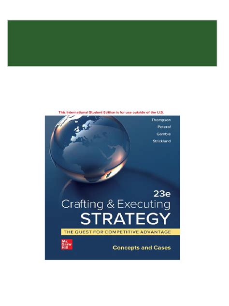 Download Crafting And Executing Strategy 17Th Edition Ebook 