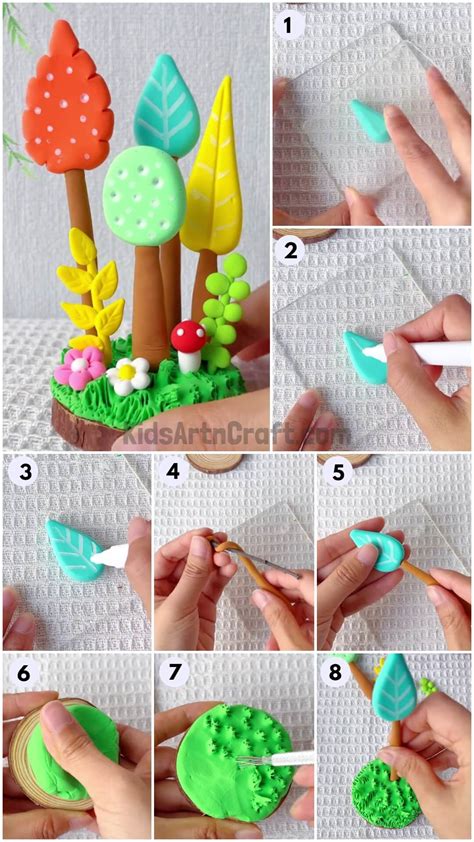 Crafts From Modeling Clay ( Step By Step)