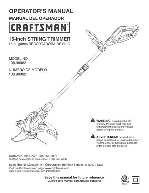 Download Craftsman String Trimmer Manual File Type Pdf 