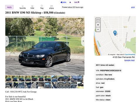 Craigslist is a great resource for finding used cars at 