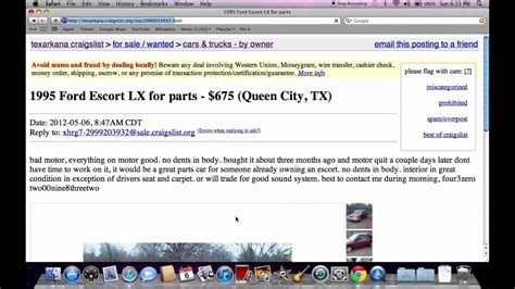 Craigslist is a great resource for finding reliable cars at