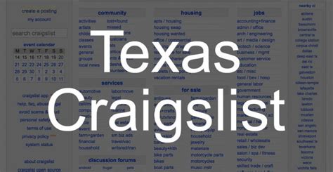 craigslist texas