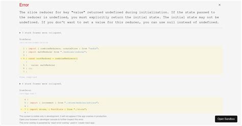 cratemplatereduxtypescript examples CodeSandbox