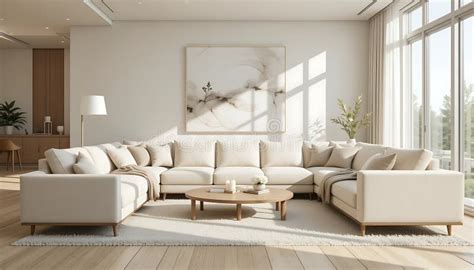 cream colored sectional