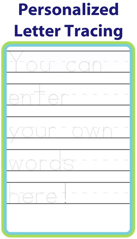Create Custom Letter Tracing Worksheets Free And Printable Tracing And Writing Letters - Tracing And Writing Letters