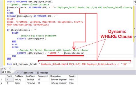 create dynamic table in sql stored procedure