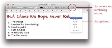 Create Lists That Number Themselves Textedit For Word Numbers In Word Form List - Numbers In Word Form List