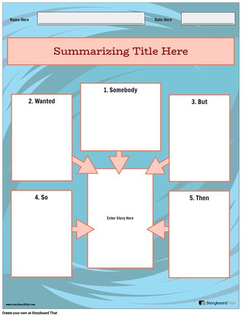 Create Summarizing Worksheets Online Summarizing Maker Storyboard That Plot Summary Worksheet - Plot Summary Worksheet