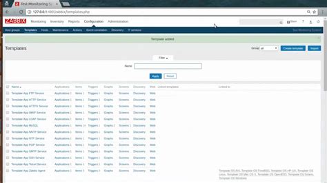 create template on zabbix YouTube