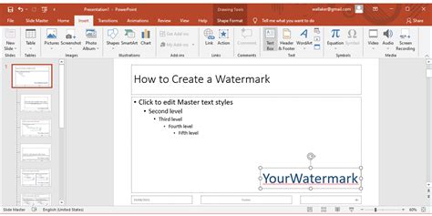 create watermark in powerpoint