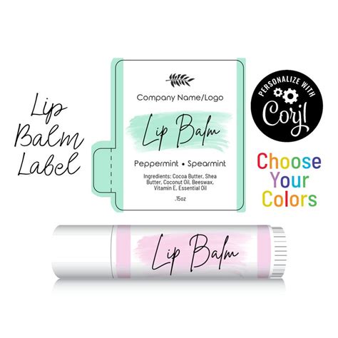 create your own lip balm labels