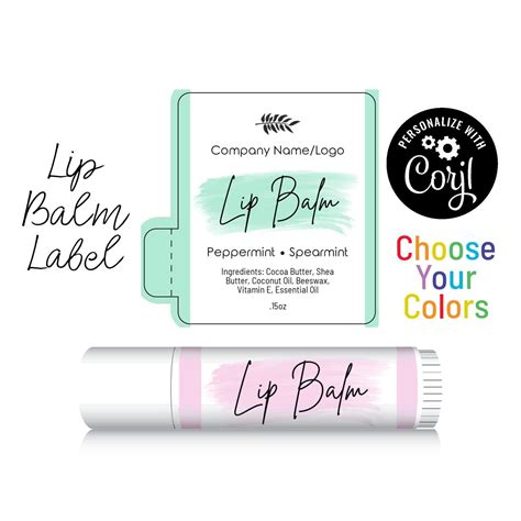 create your own lip gloss labels free