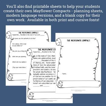 Create Your Own Mayflower Compact Digital Amp Print Mayflower Compact Worksheet Answers - Mayflower Compact Worksheet Answers