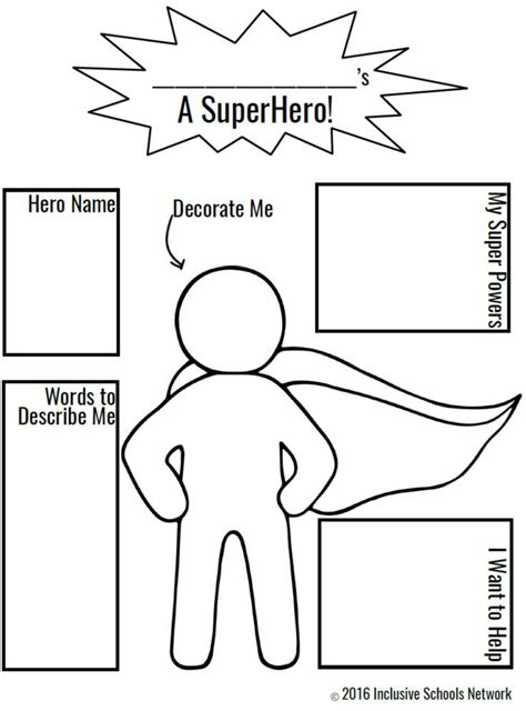 Create Your Own Superhero Creative Printable Worksheets For Super Hero Worksheet - Super Hero Worksheet